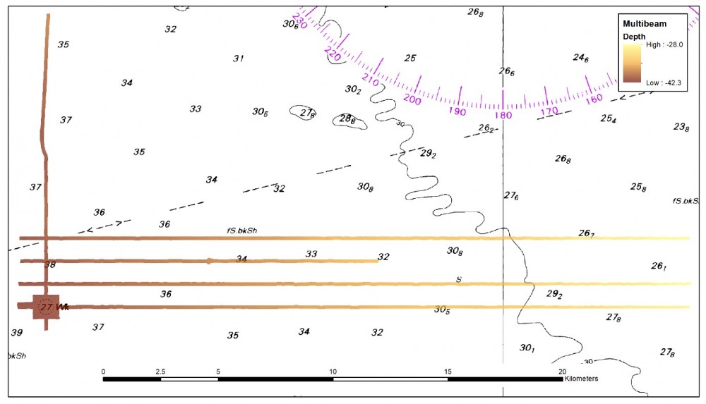 Additional Multibeam Transects south of Carpentaria Shoal